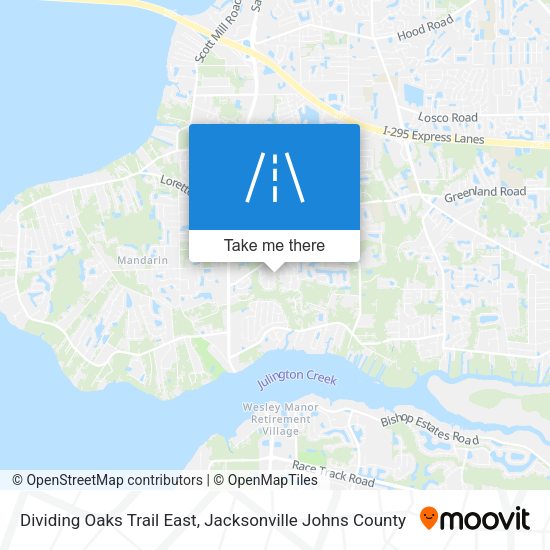 Mapa de Dividing Oaks Trail East
