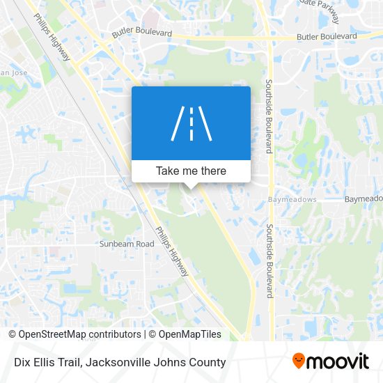 Mapa de Dix Ellis Trail