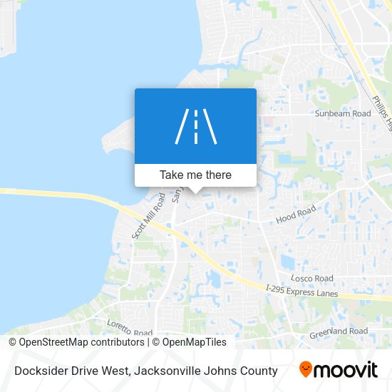 Docksider Drive West map