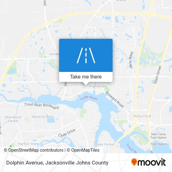 Dolphin Avenue map