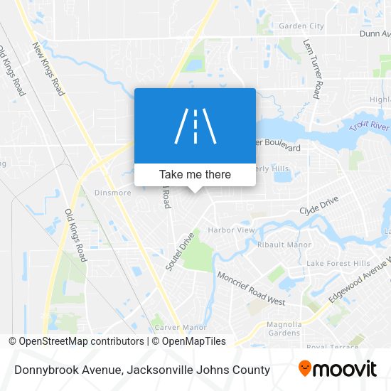 Mapa de Donnybrook Avenue