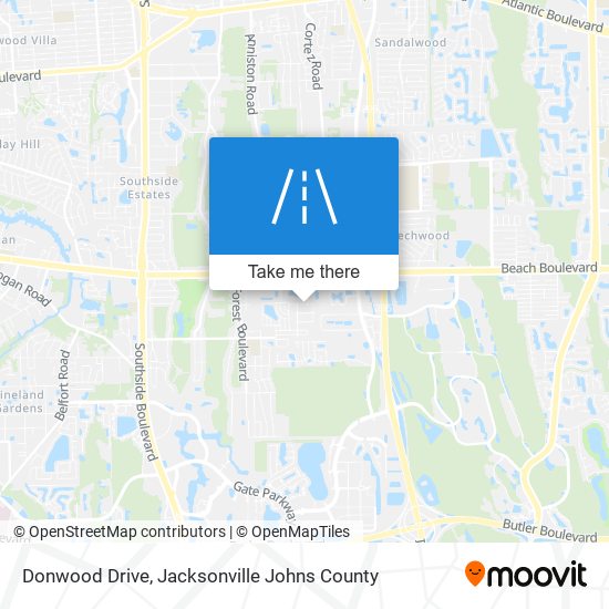 Donwood Drive map