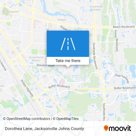 Dorothea Lane map
