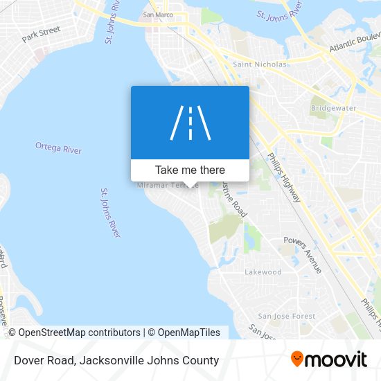 Mapa de Dover Road