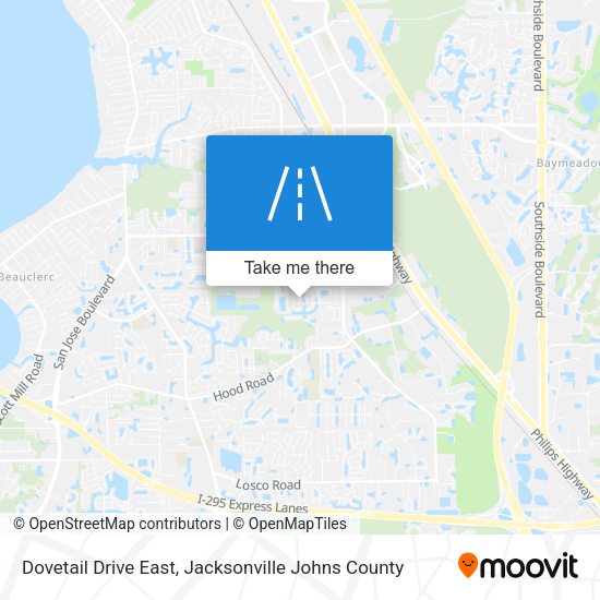 Mapa de Dovetail Drive East