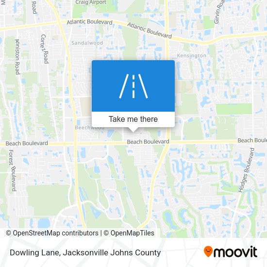 Dowling Lane map