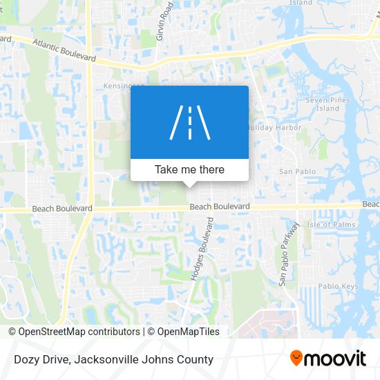 Dozy Drive map