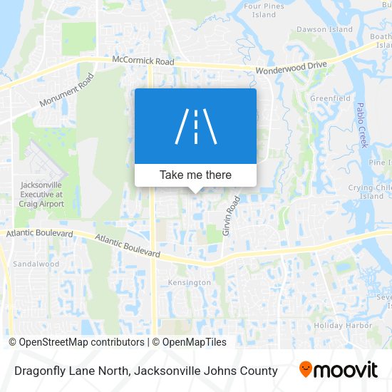 Mapa de Dragonfly Lane North