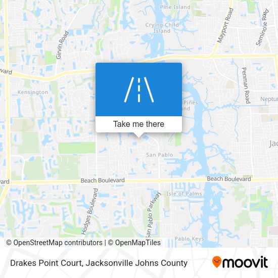 Mapa de Drakes Point Court