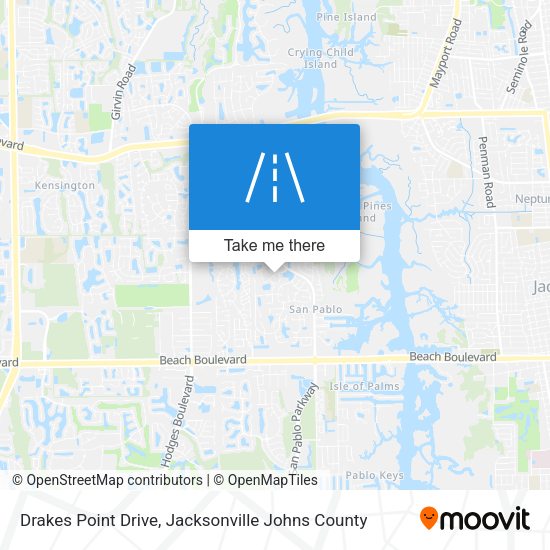 Drakes Point Drive map