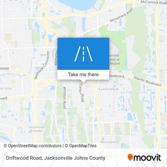 Driftwood Road map