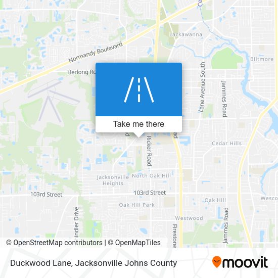 Duckwood Lane map