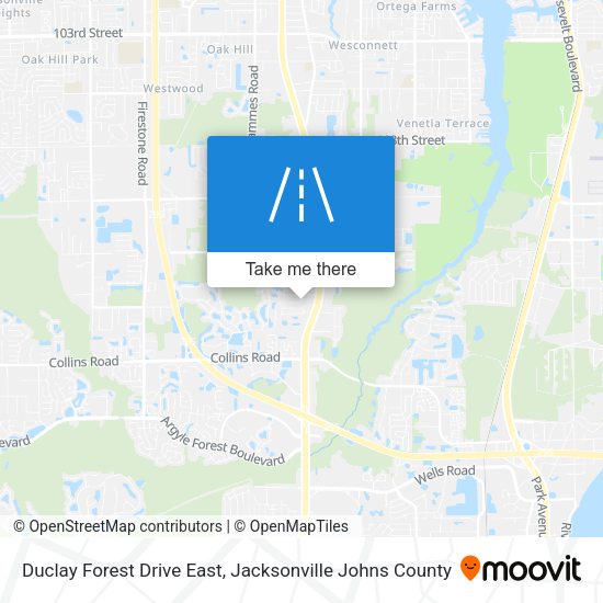 Duclay Forest Drive East map