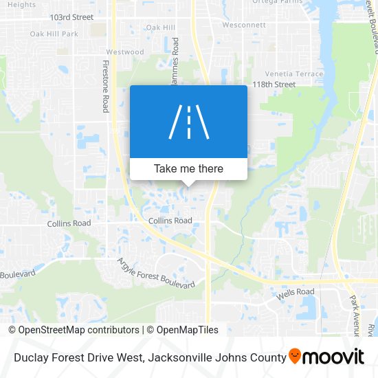 Duclay Forest Drive West map