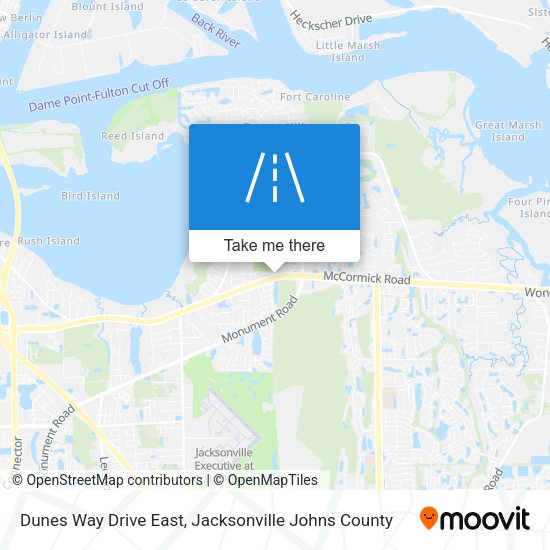 Dunes Way Drive East map