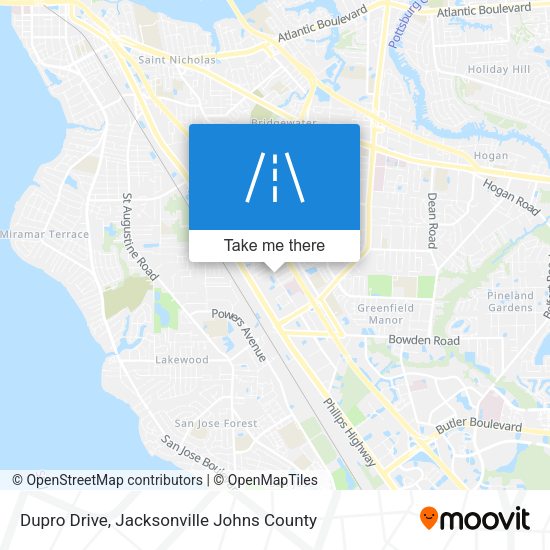 Dupro Drive map