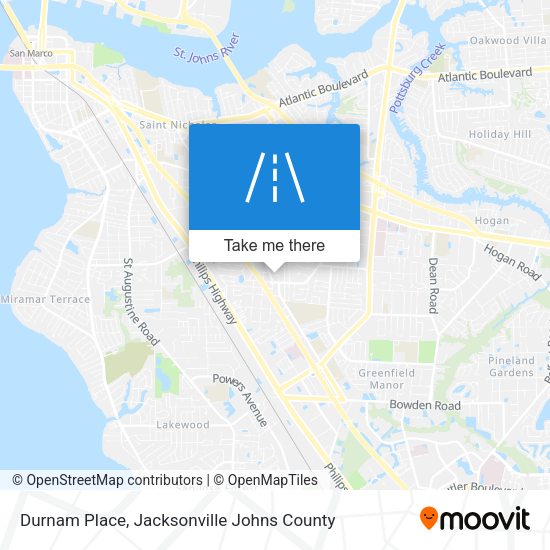 Durnam Place map