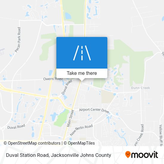 Duval Station Road map