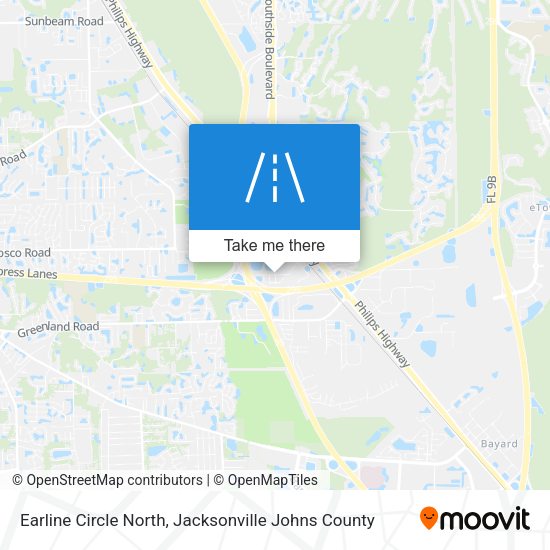 Earline Circle North map