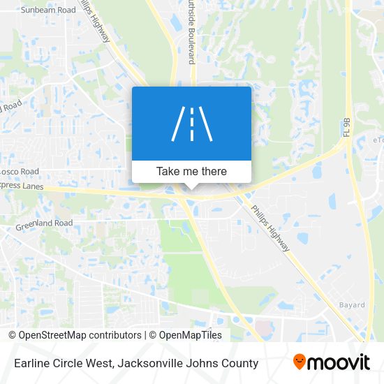 Earline Circle West map