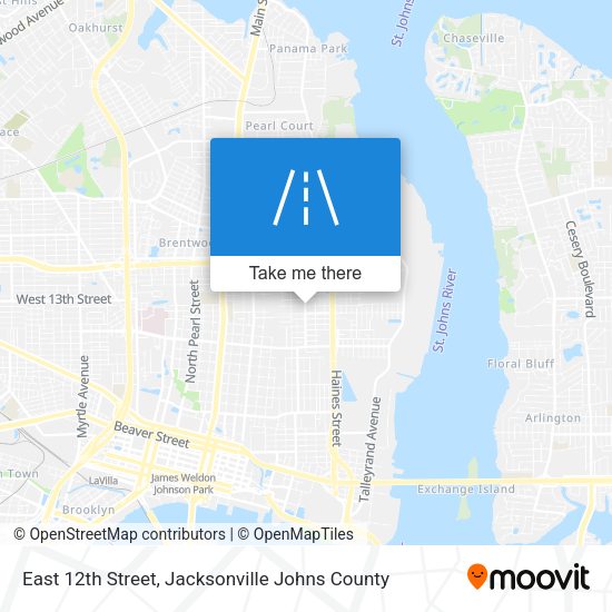 East 12th Street map