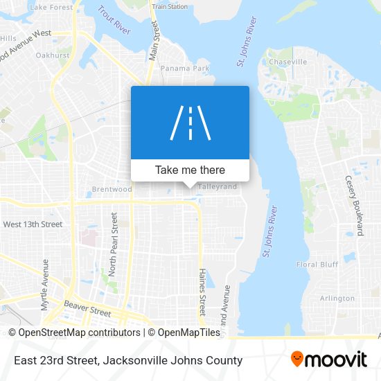 East 23rd Street map
