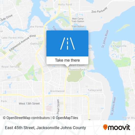 Mapa de East 45th Street