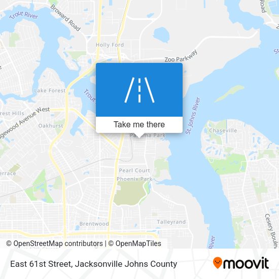 Mapa de East 61st Street