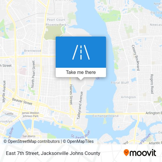 Mapa de East 7th Street