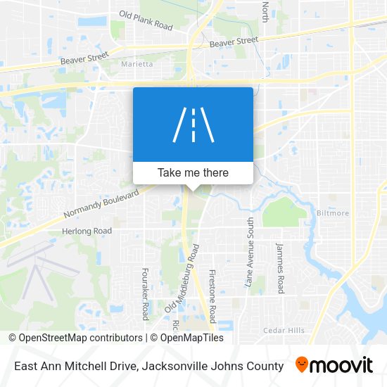 East Ann Mitchell Drive map
