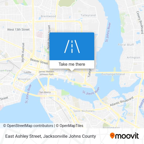 Mapa de East Ashley Street