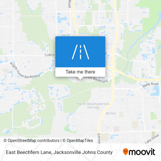 Mapa de East Beechfern Lane