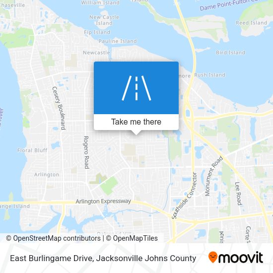 Mapa de East Burlingame Drive