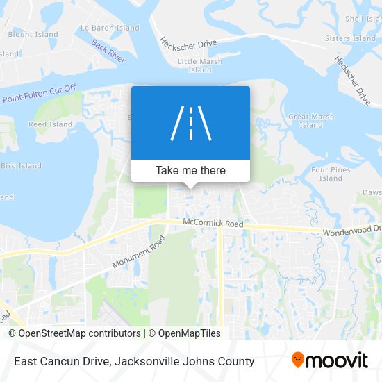 East Cancun Drive map