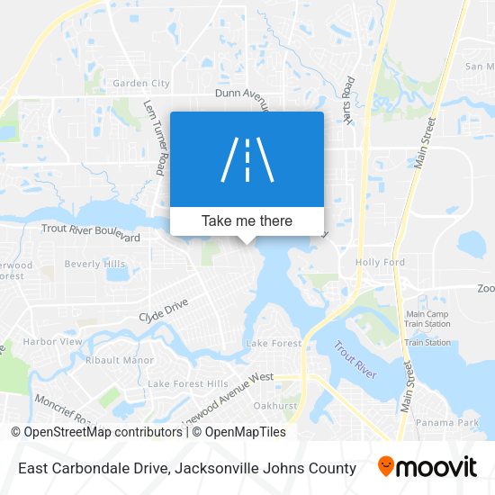 Mapa de East Carbondale Drive
