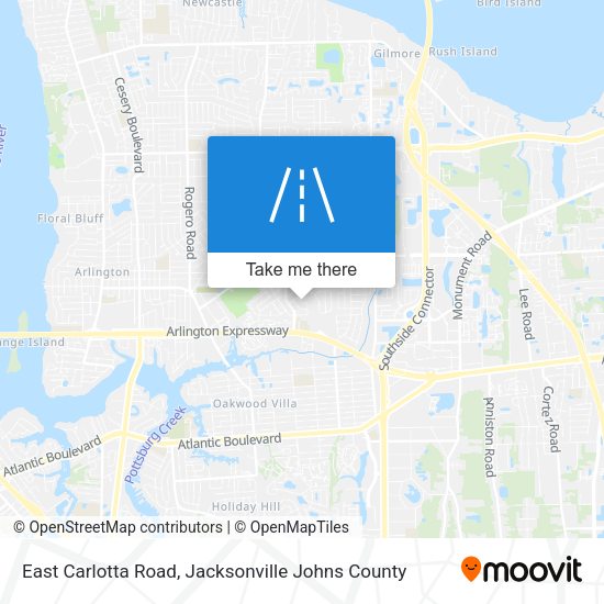 Mapa de East Carlotta Road