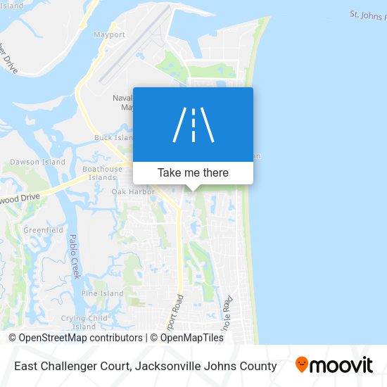 Mapa de East Challenger Court