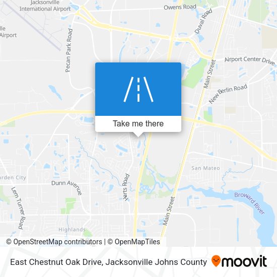 East Chestnut Oak Drive map
