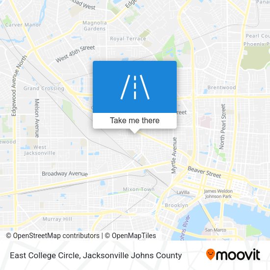 East College Circle map