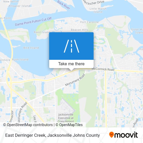 East Derringer Creek map