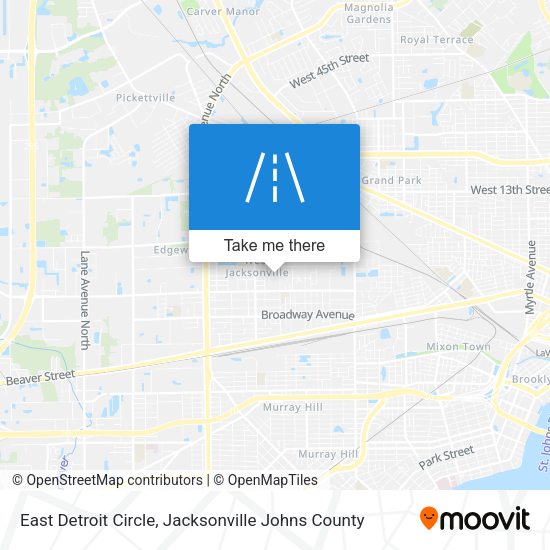 Mapa de East Detroit Circle