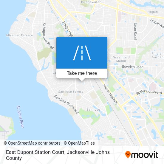 East Dupont Station Court map