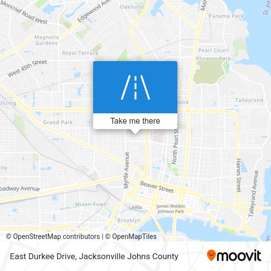 Mapa de East Durkee Drive