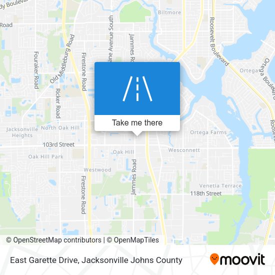 East Garette Drive map