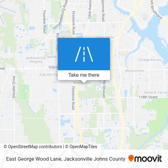 East George Wood Lane map