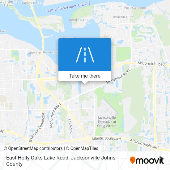 East Holly Oaks Lake Road map
