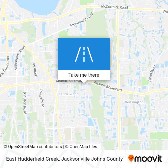Mapa de East Hudderfield Creek