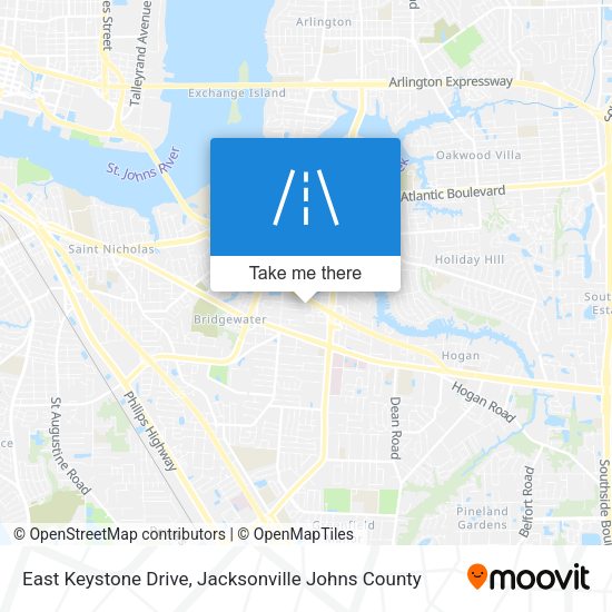 East Keystone Drive map