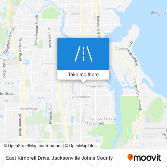 East Kimbrell Drive map