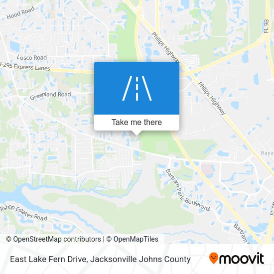 East Lake Fern Drive map